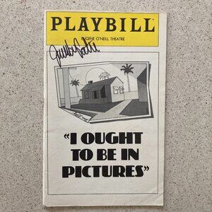Joyce Van Patten (Only) Signed Playbill I Ought to Be in Pictures Ron Leibman